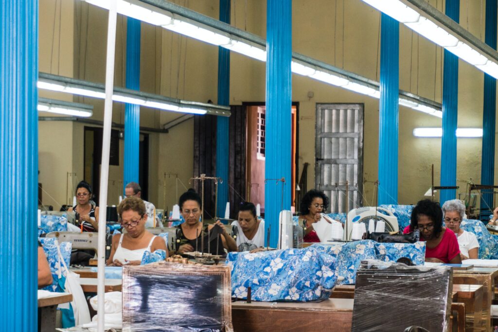 Unfair working conditions are a result of a not sustainble fashion industry. 